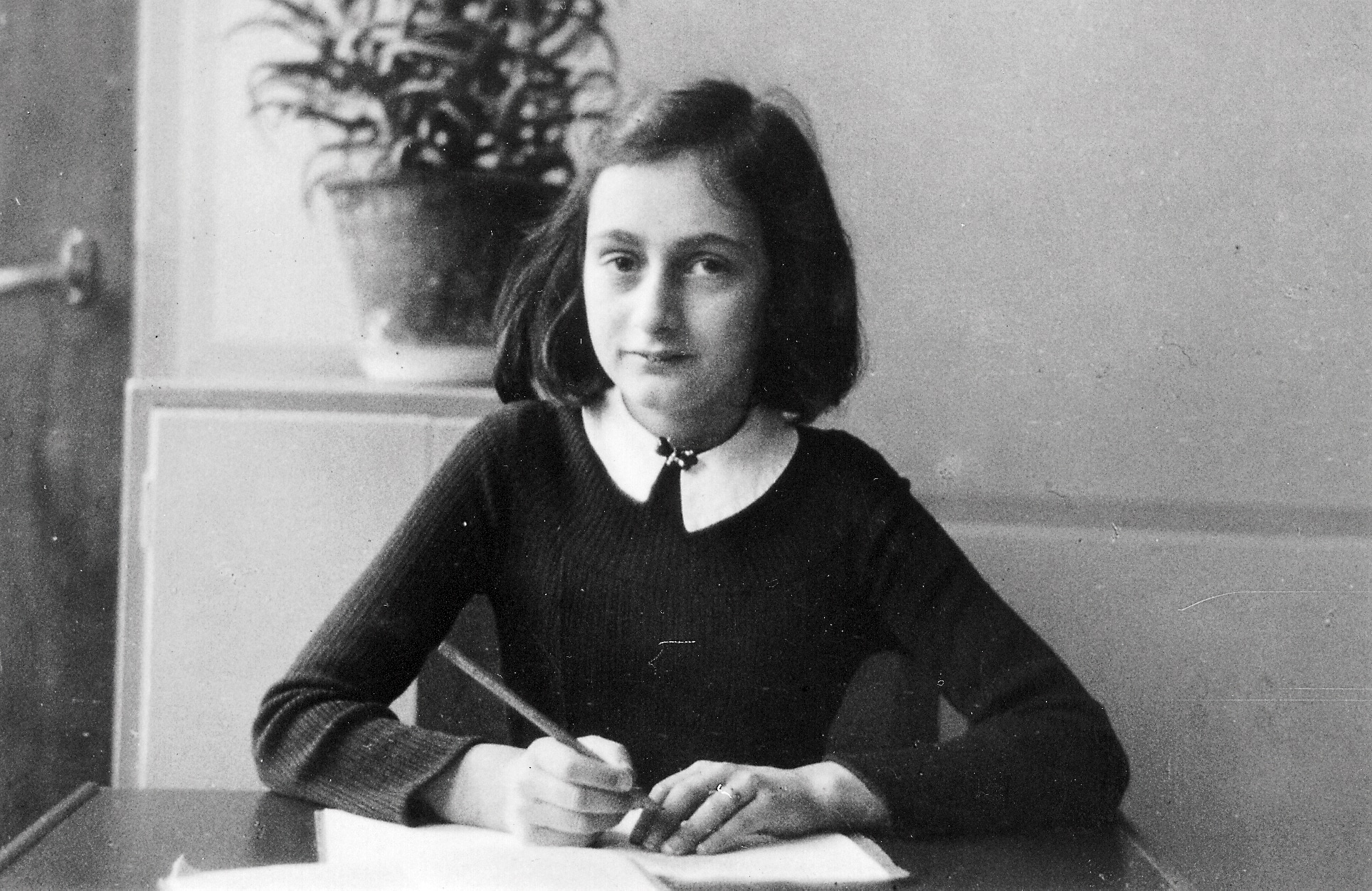 Anne Frank writing - Beechworth exhibit