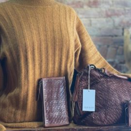 Possum merino knitwear by Lothlorian featured with gorgeous Juju & Co Leather bags and purses